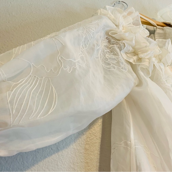 Cinq á Sept  Revolve Women’s Nava Ivory  Mini Dress. Size 2 - Picture 16 of 16